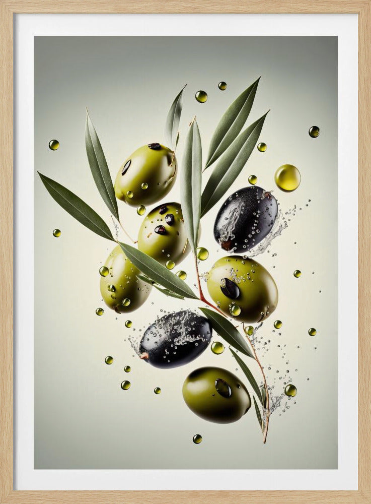 Frische Oliven | Poster - Kunstdruck