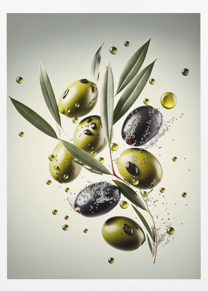 Frische Oliven | Poster - Kunstdruck
