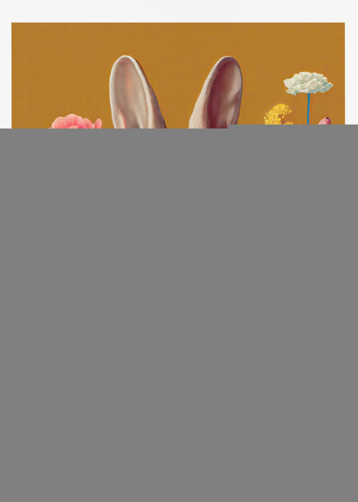 Kanin i blom | Poster