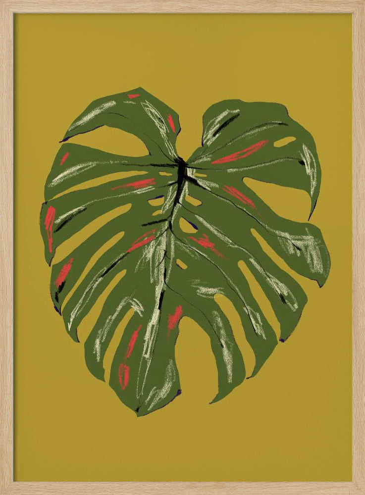 Monsterablad Grönt | Poster