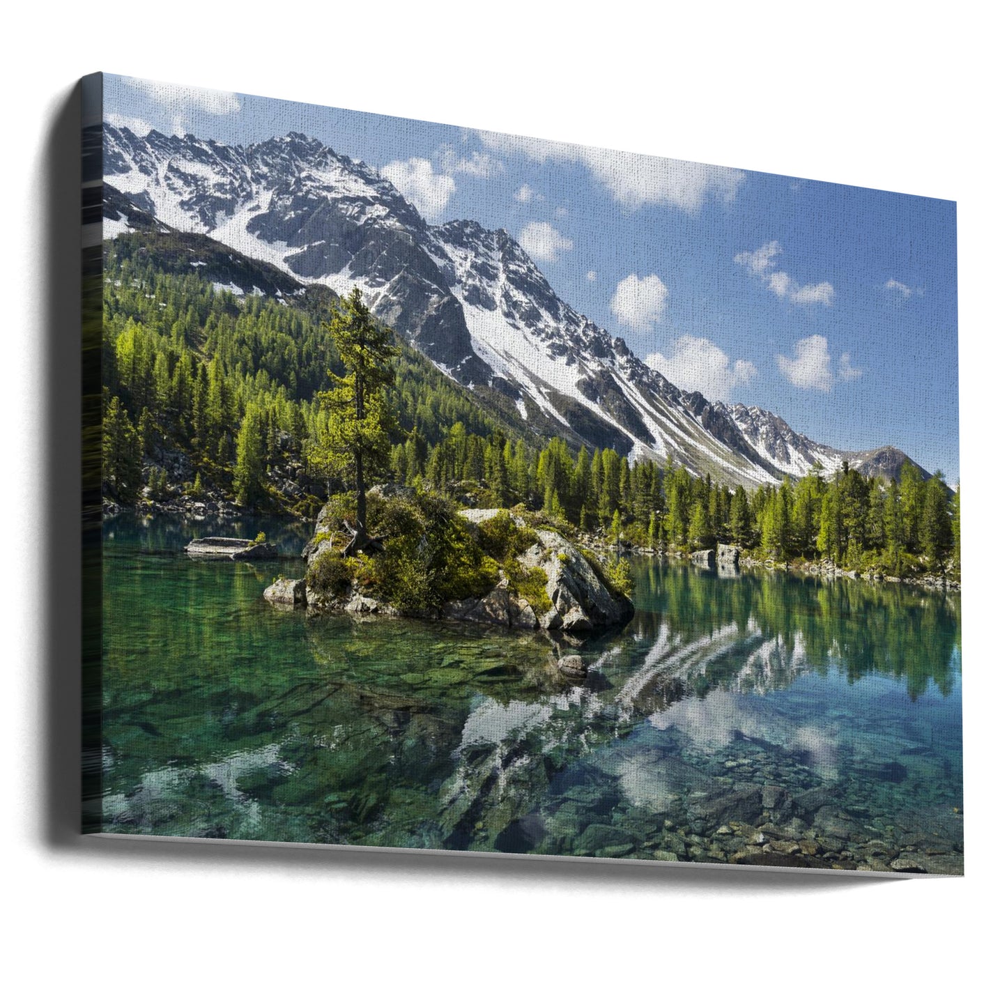 Lac de la Montagne Verte | Tableaux sur Toile