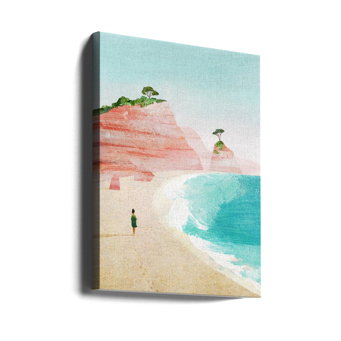 Strandflicka iv | Canvastavla
