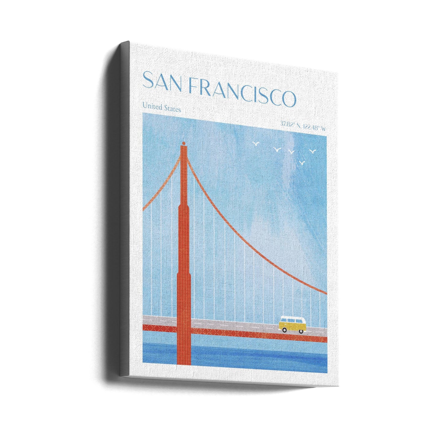 San Francisco, Golden Gate-bron | Canvas