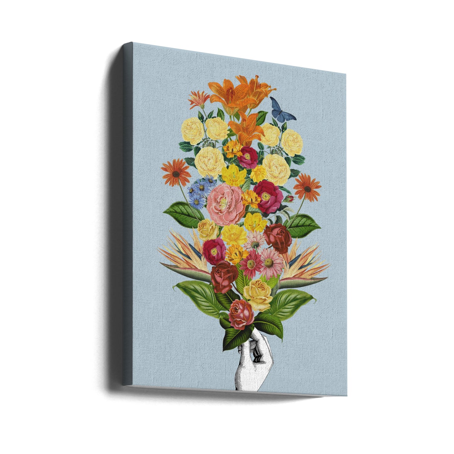 Botanical blue bouquet | Canvas
