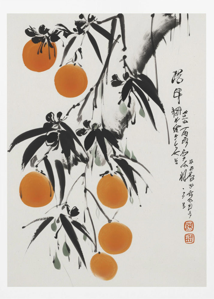 Japanische Orangen | Poster - Kunstdruck
