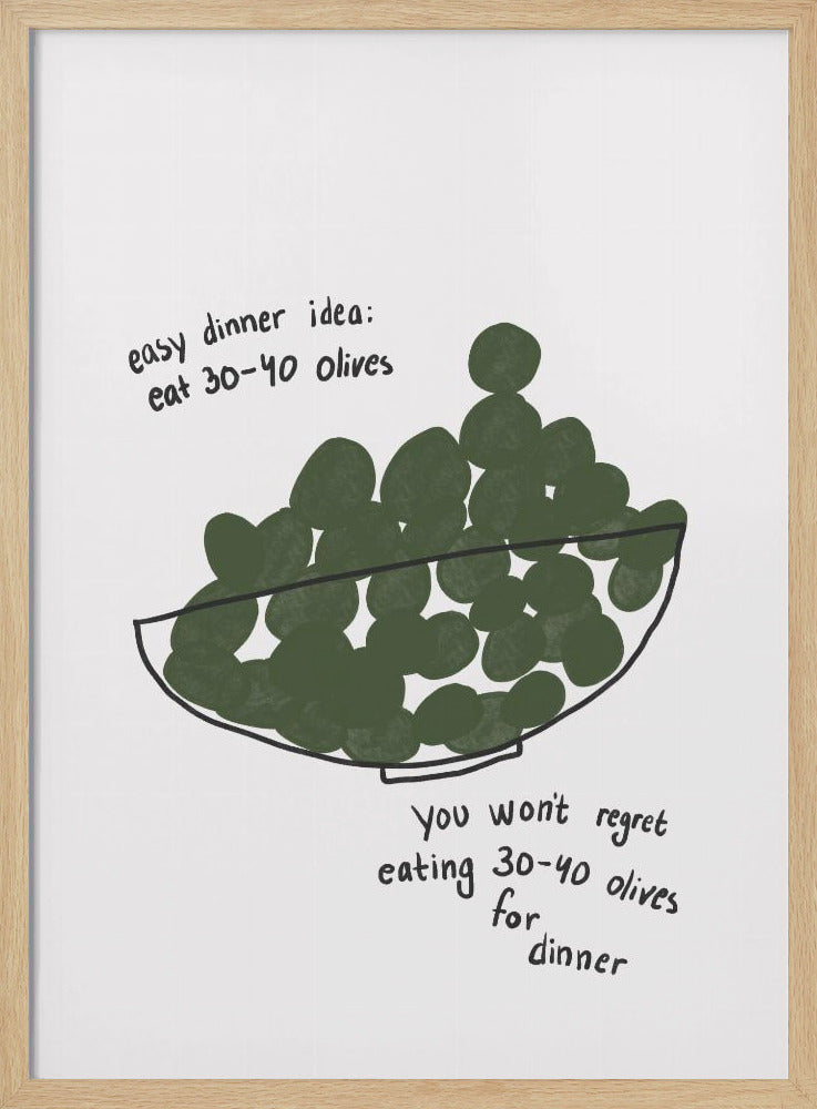 Oliven-Dinner-Delikat | Poster