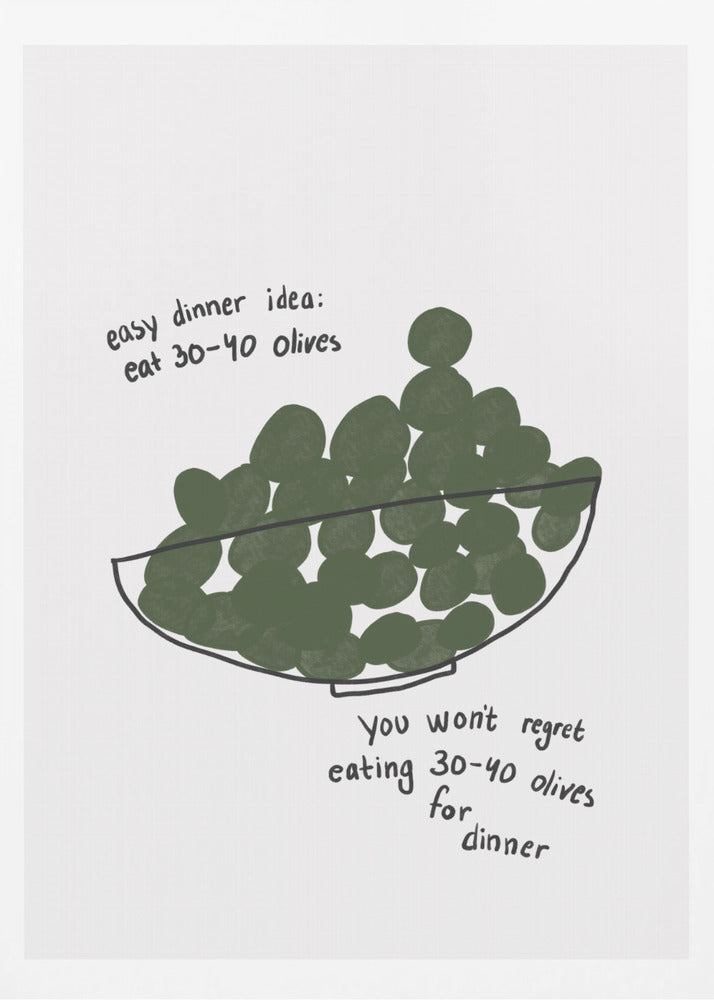 Oliven-Dinner-Delikat | Poster