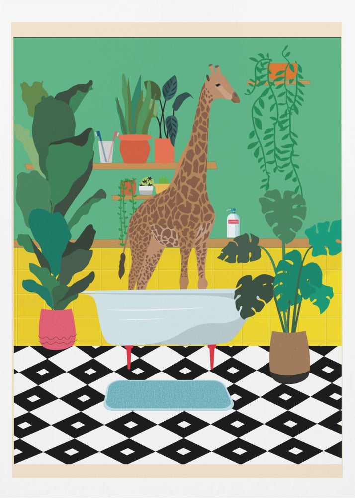 Giraffbaddags | Poster
