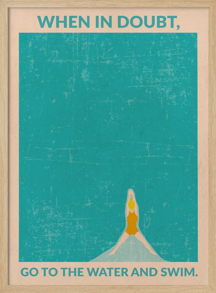 Öppet vatten (blond) | Poster