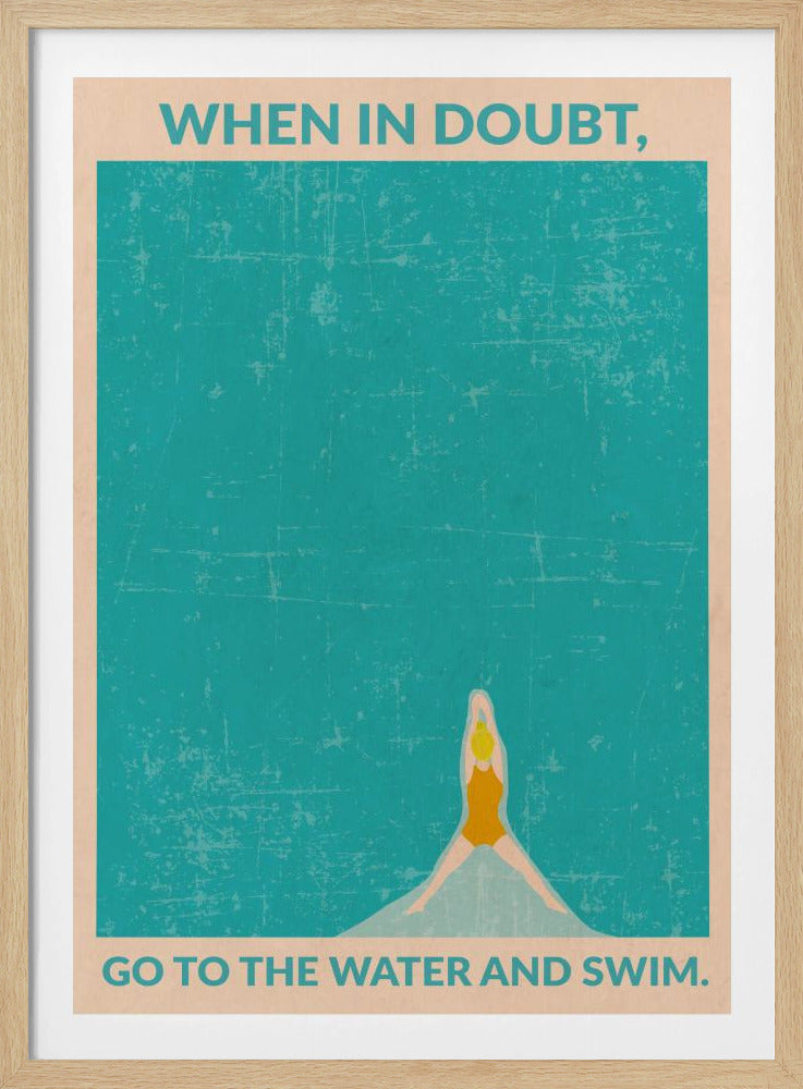 Öppet vatten (blond) | Poster