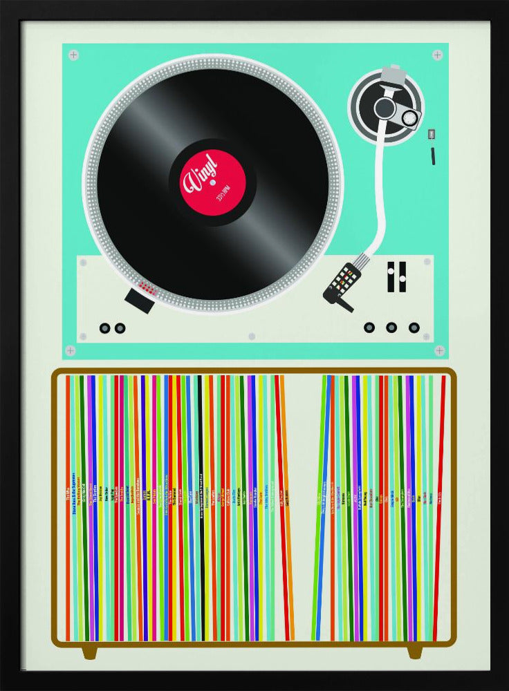 Pila de vinilo | Posters - Impresiones de Arte