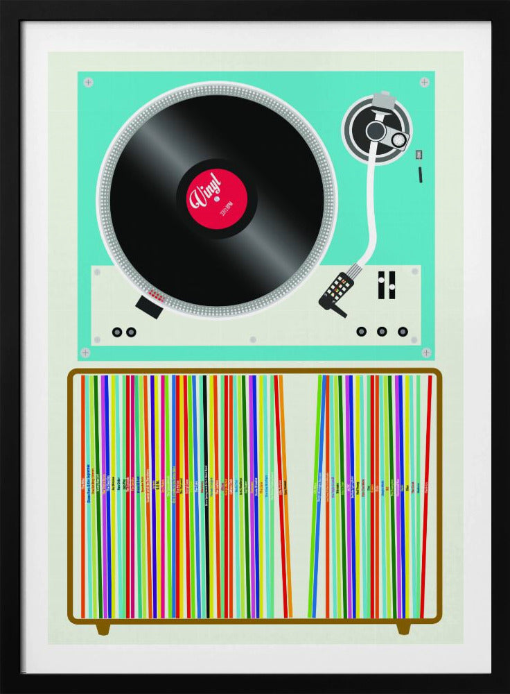 Pila de vinilo | Posters - Impresiones de Arte
