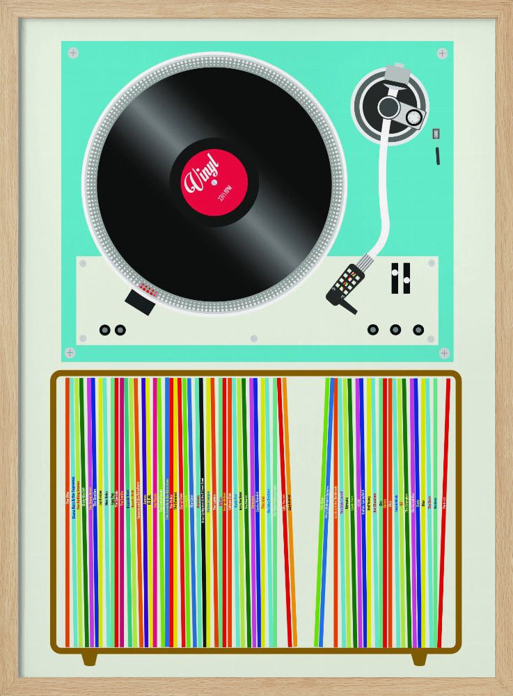 Pila de vinilo | Posters - Impresiones de Arte