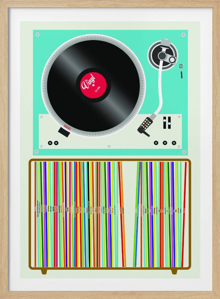 Pila de vinilo | Posters - Impresiones de Arte