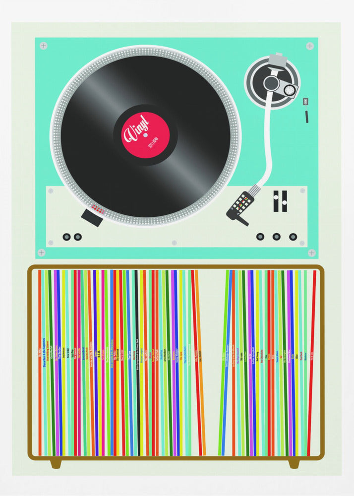 Pila de vinilo | Posters - Impresiones de Arte