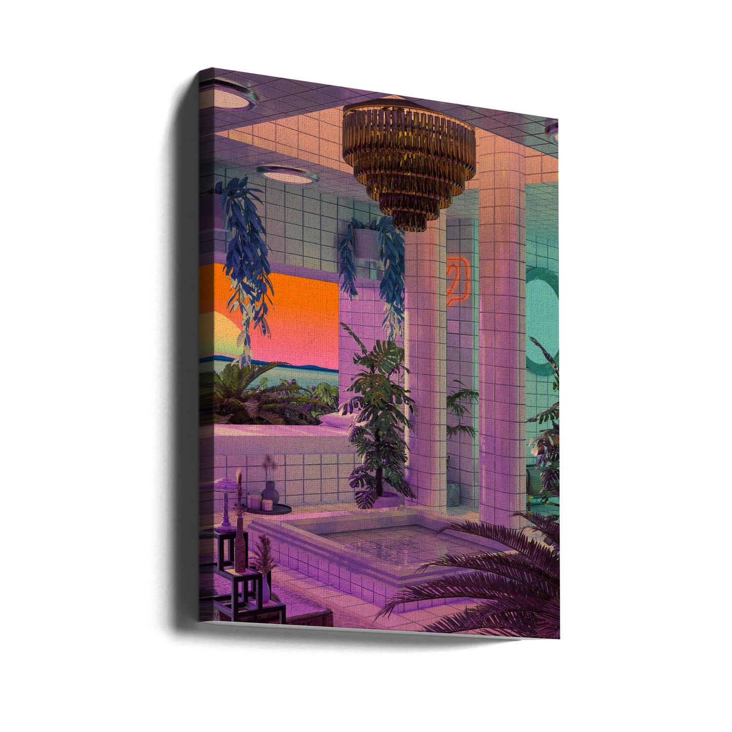 Vaporwave Pool | Canvas