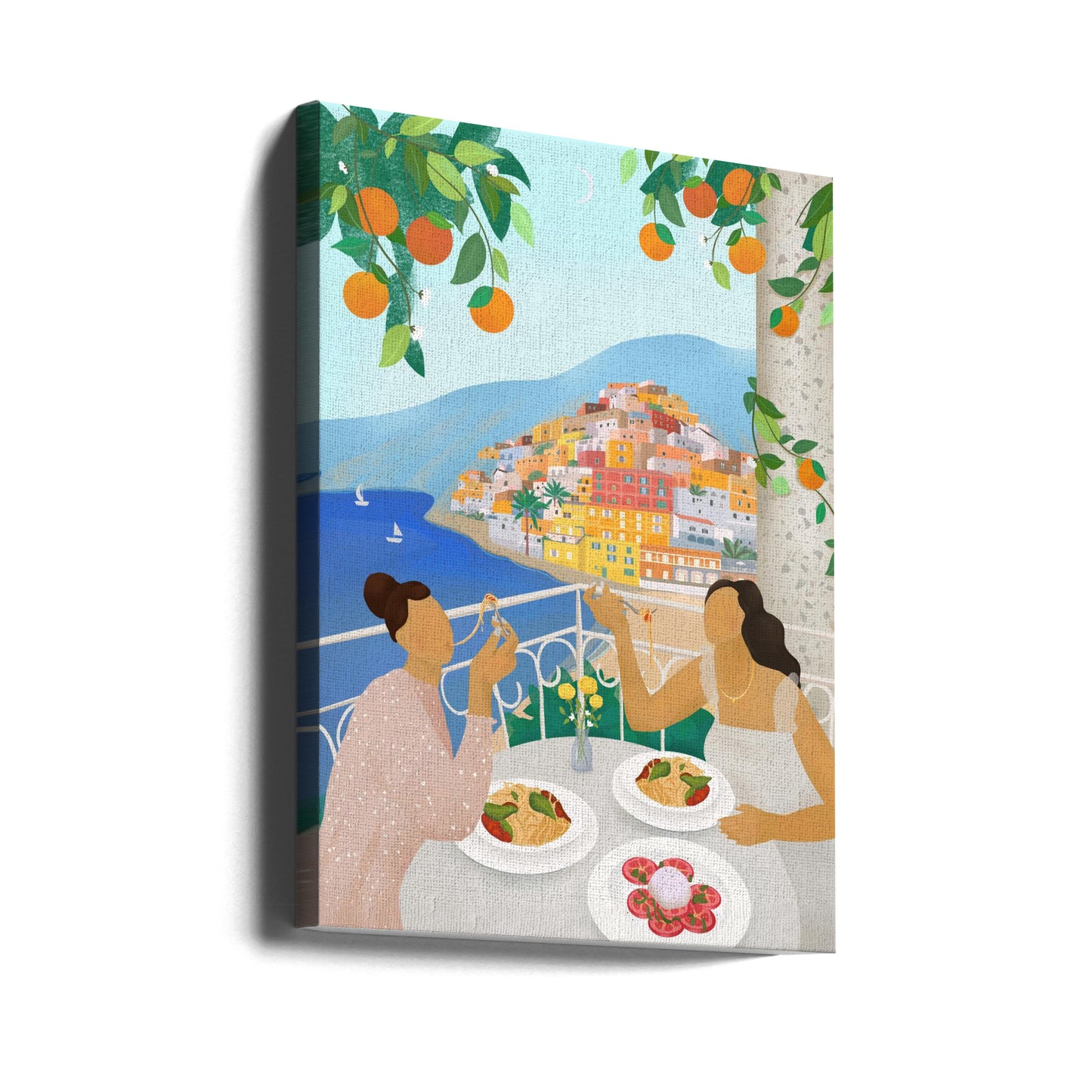 Girls in Positano | Canvas