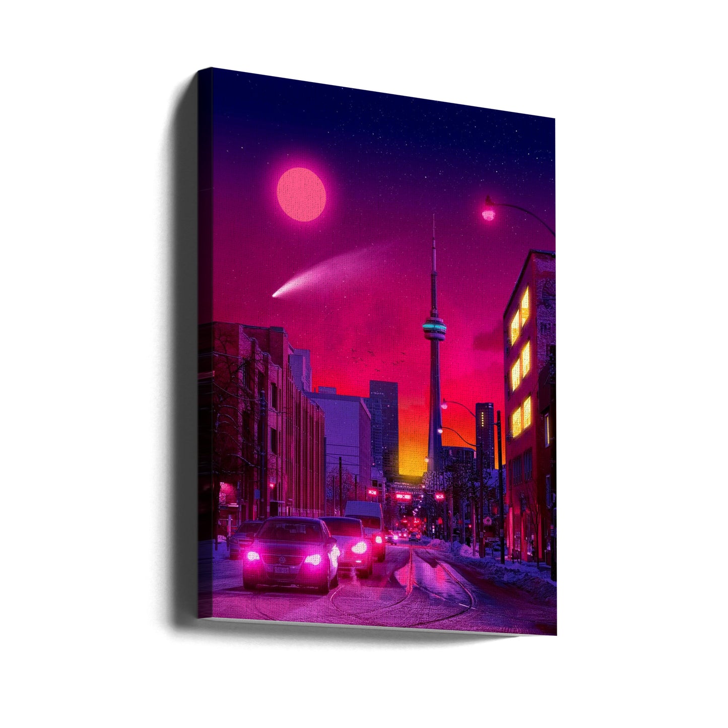 Neonstad | Canvastavla