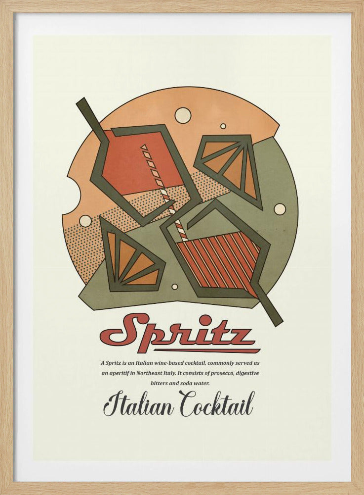 Geometriskt spritz-tryck | Poster