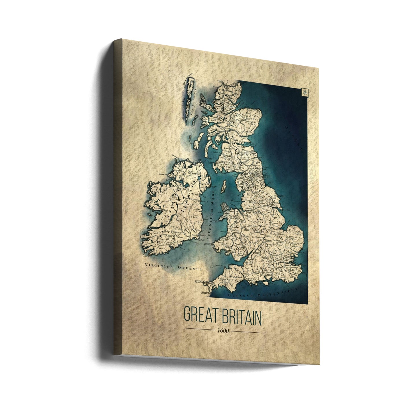 Karta över Storbritannien | Canvas