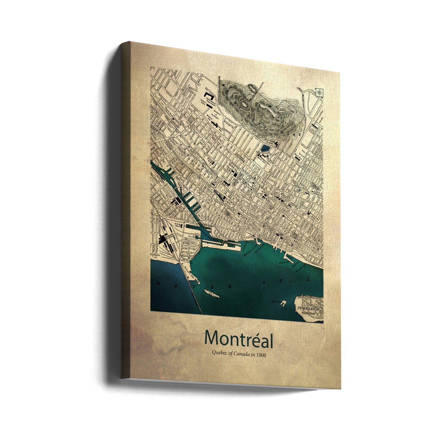 Karta över Montreal | Canvas