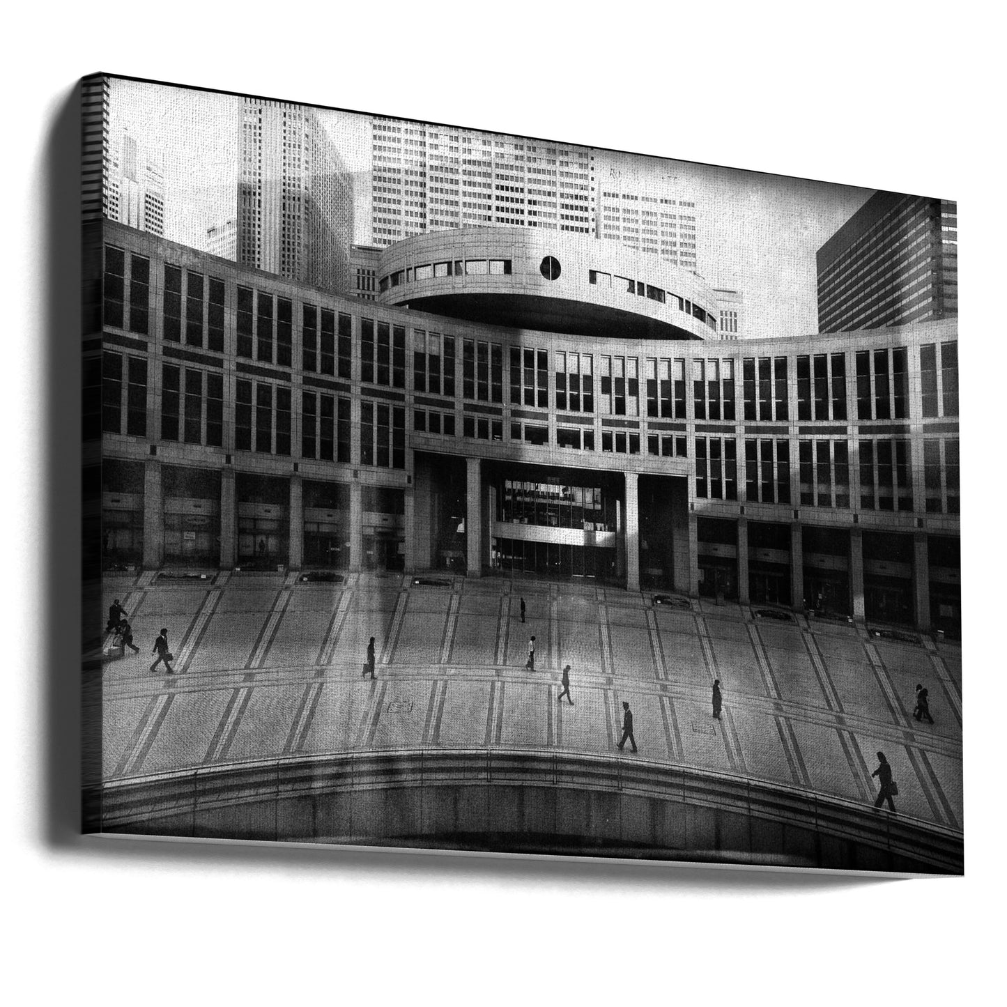 people coming and going. | Canvas