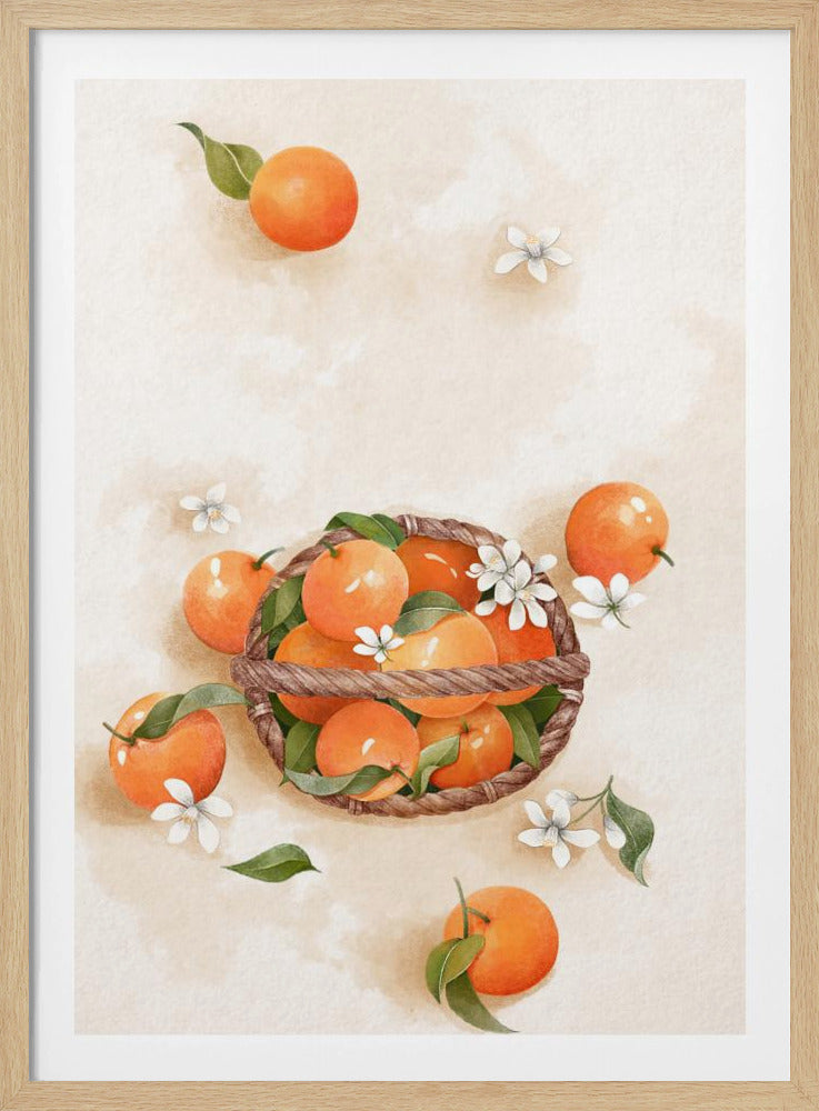 Saftige Orange | Poster - Kunstdruck