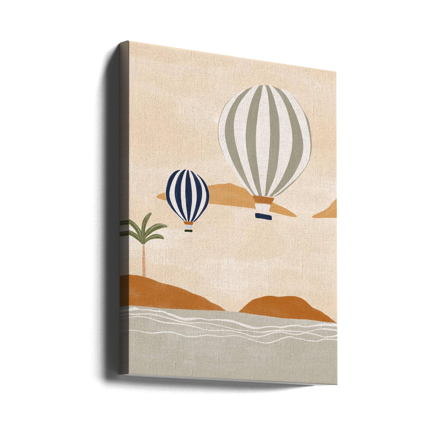 Airballoons In Dessert | Canvas