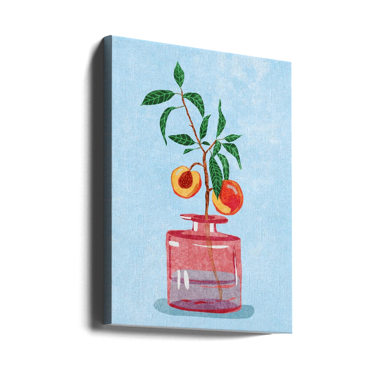 Peach Tree in Vase | Canvas