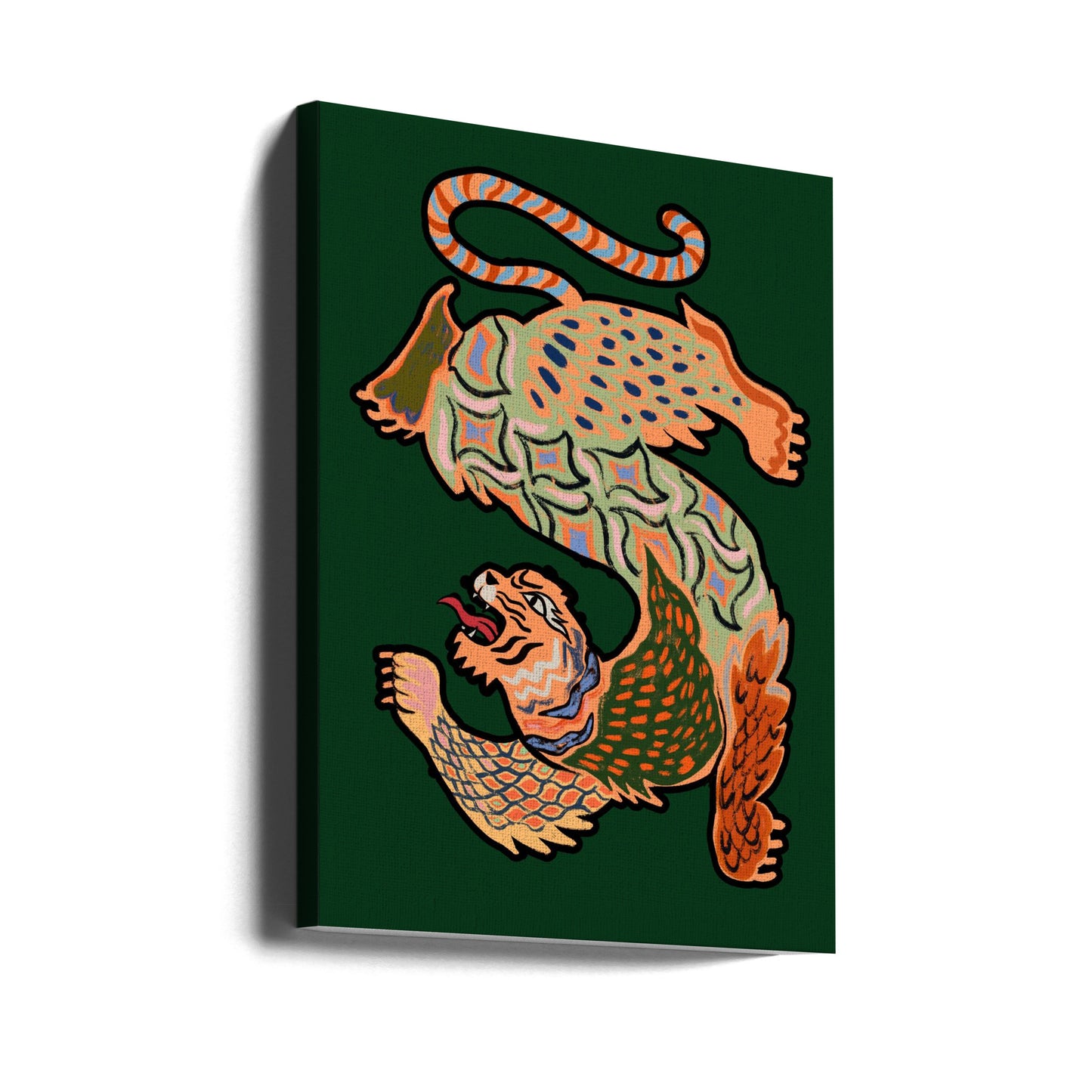 Asiantiger Green | Canvastaulut