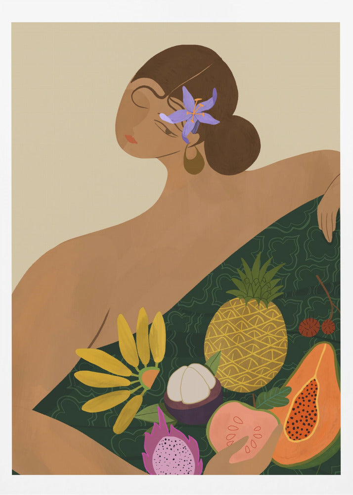 Vendeur de fruits | Posters - Affiche Artistique