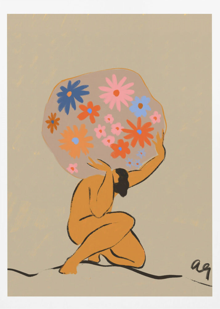 Världen på hennes axlar | Poster