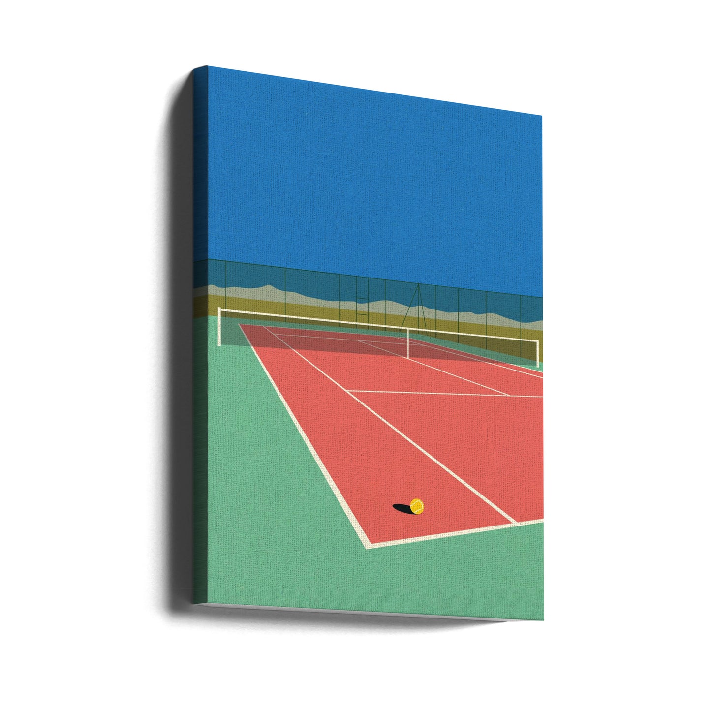 Tennis Court In the Desert | Canvas