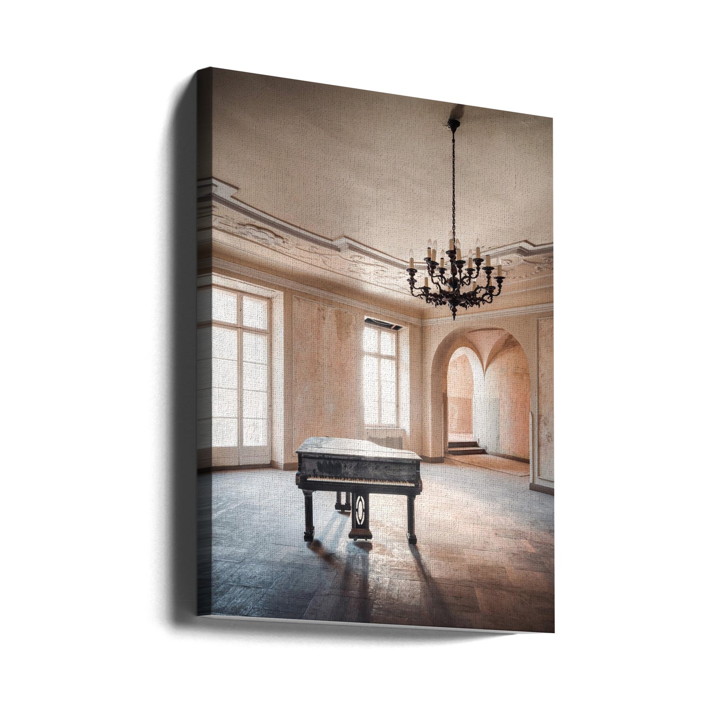 Piano in an Abandoned Castle | Canvas