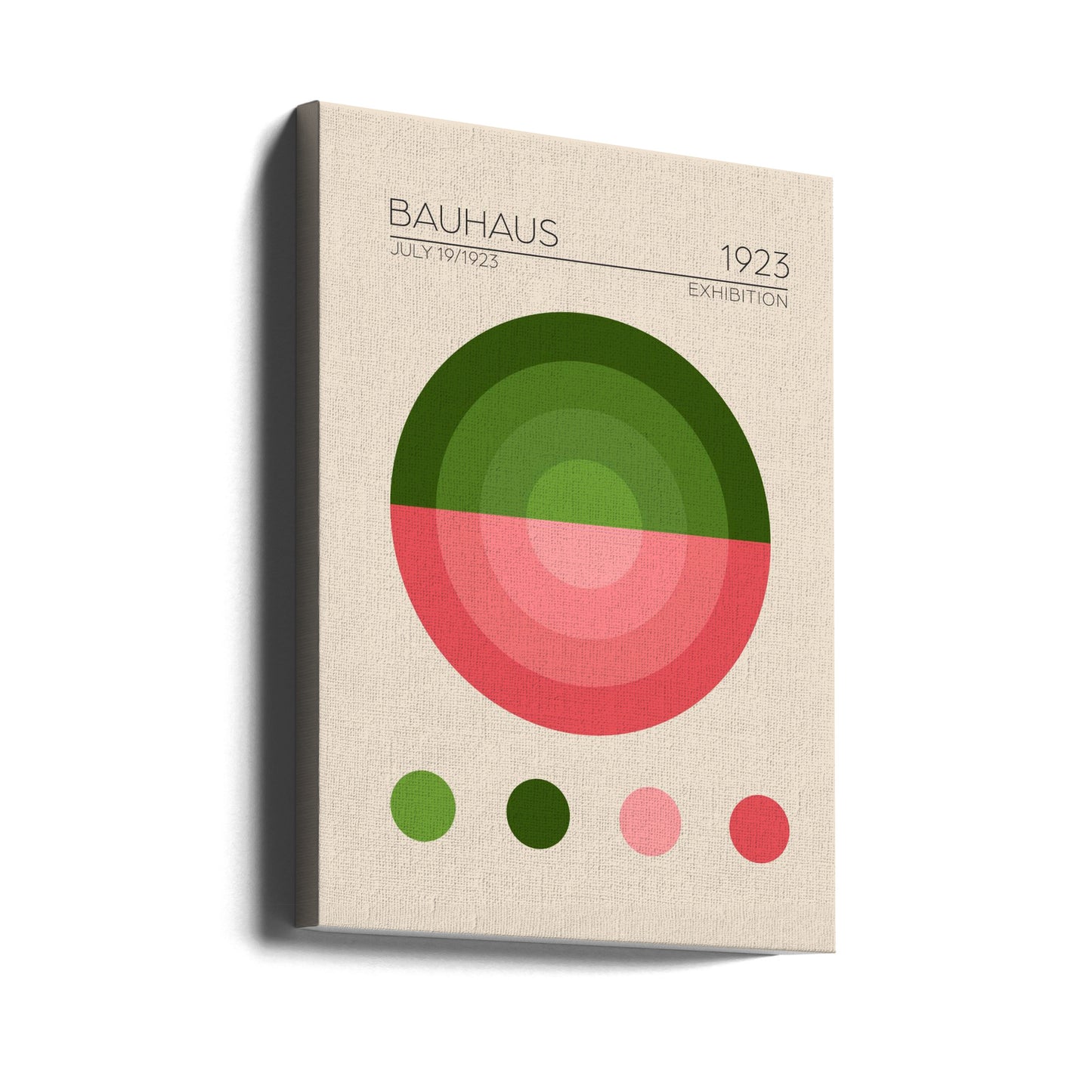 Bauhaus Yesil Daire | Canvas