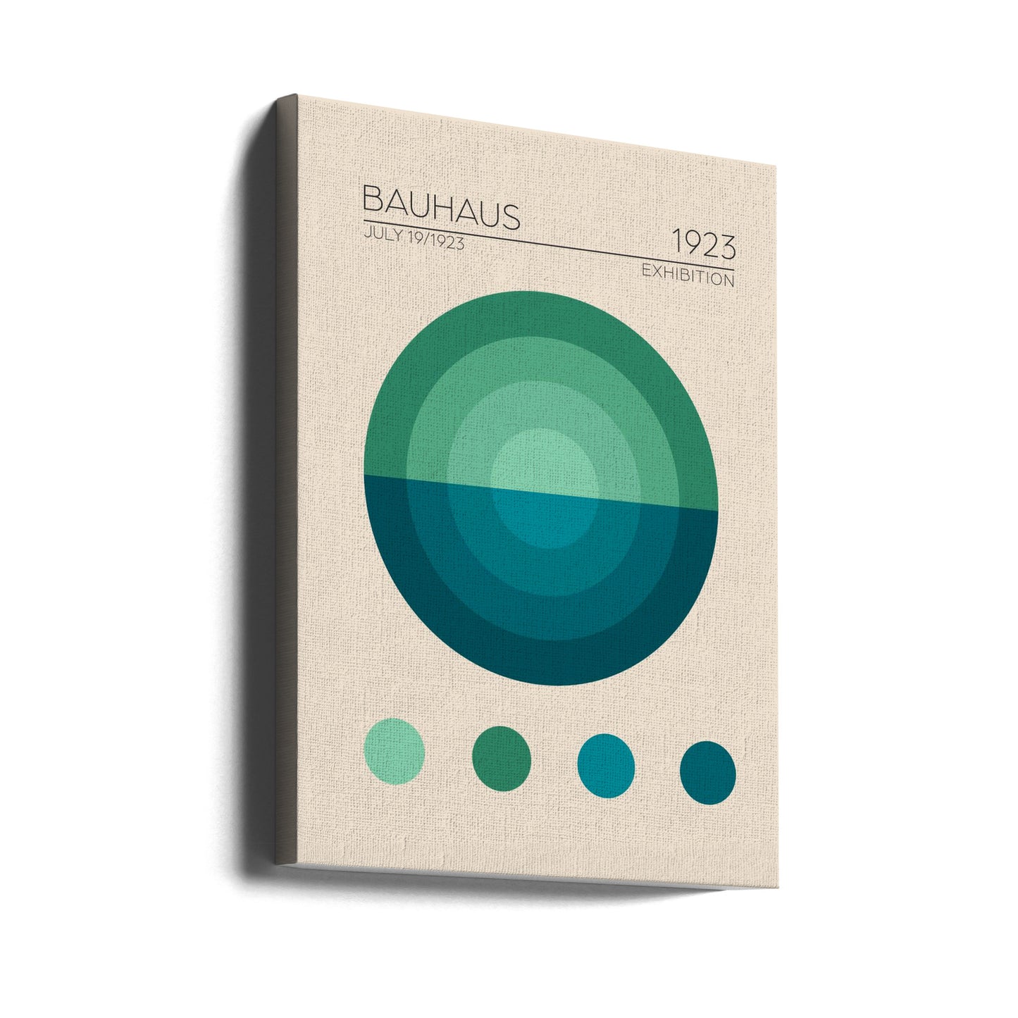 Bauhaus Mavi Daire | Canvas