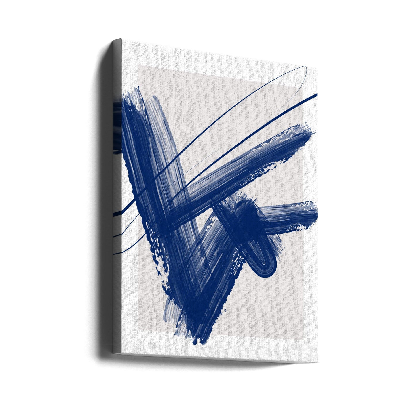 Bold Blue Brushstrokes | Canvas