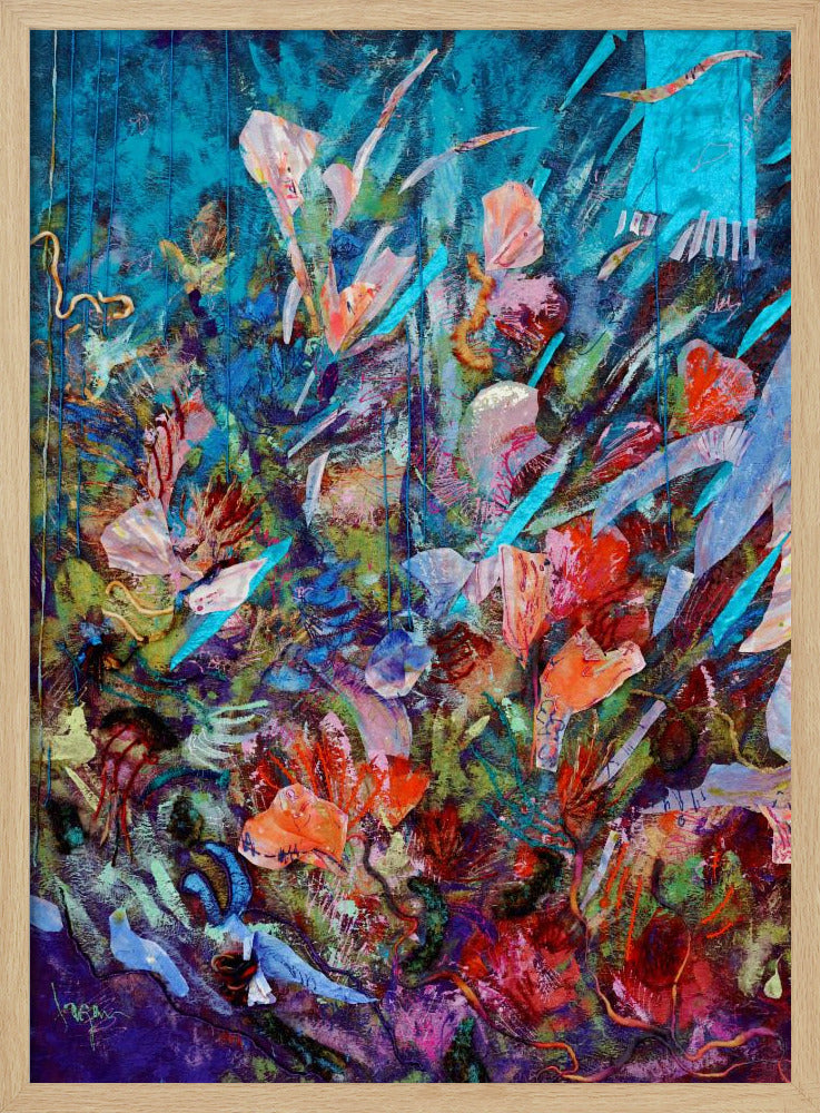 Utbrott av blommande ljus | Poster