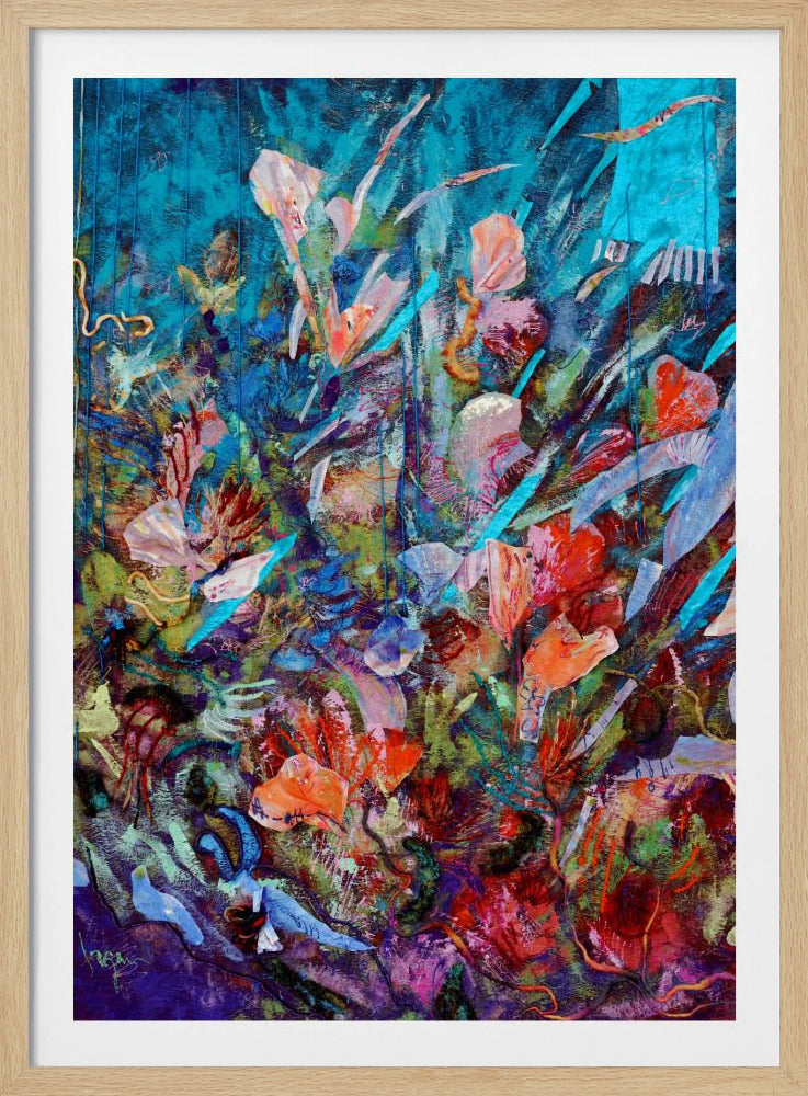 Utbrott av blommande ljus | Poster