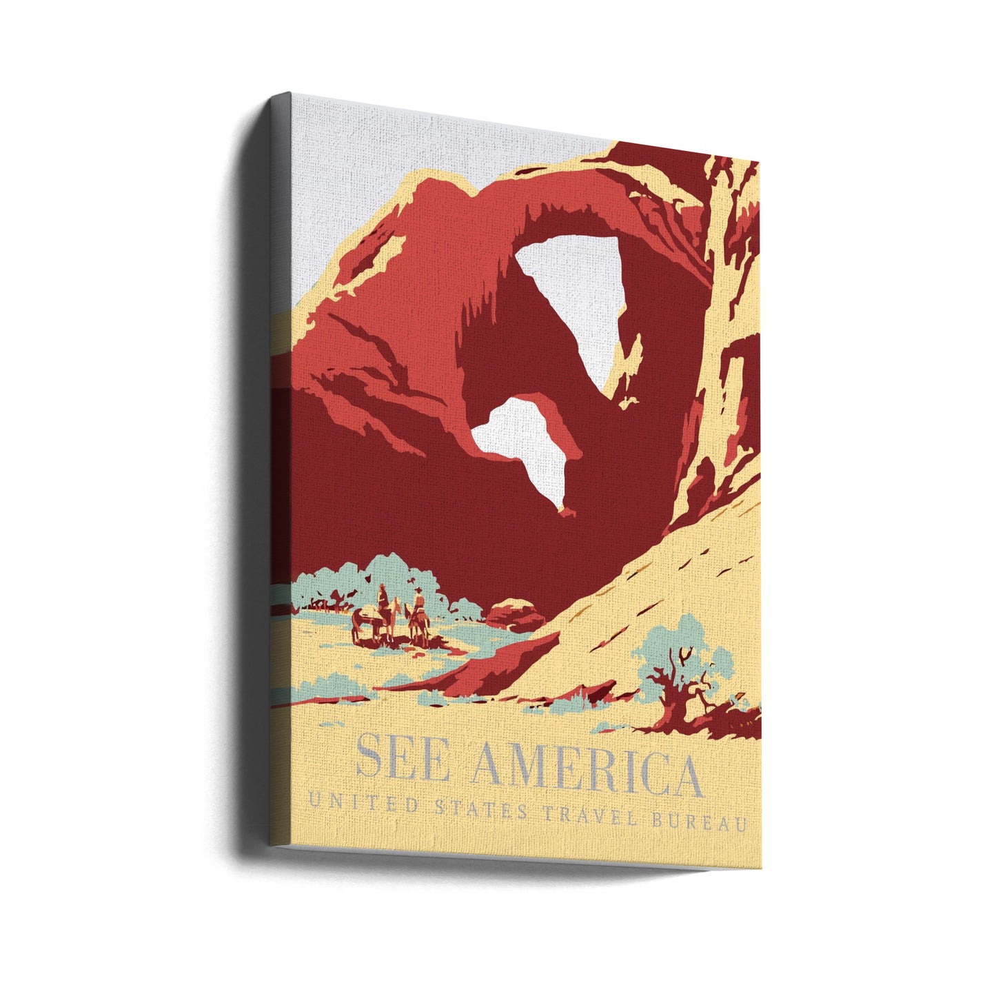 Se Amerika-poster | Canvastavla