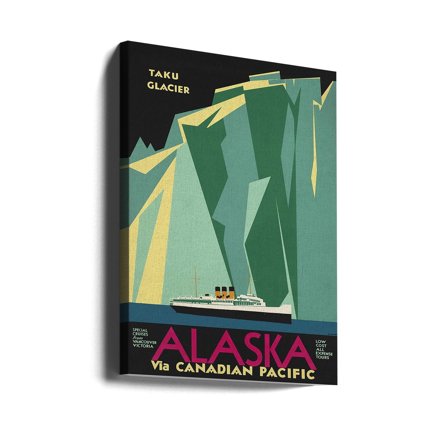 Alaska via Kanadensiska Stilla havet. Taku-glaciären - Ingen gräns | Canvas