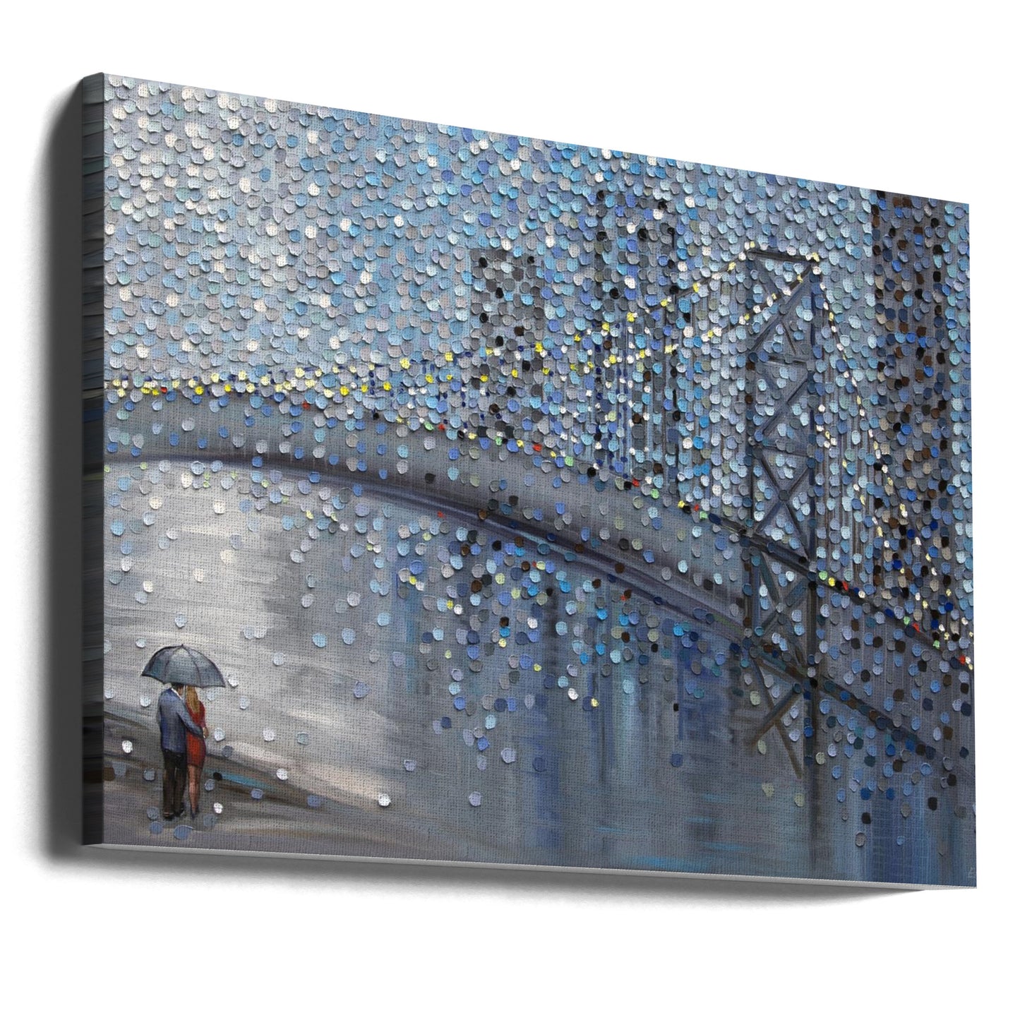 Appuntamento piovoso con Bridge View | Stampe su Tela