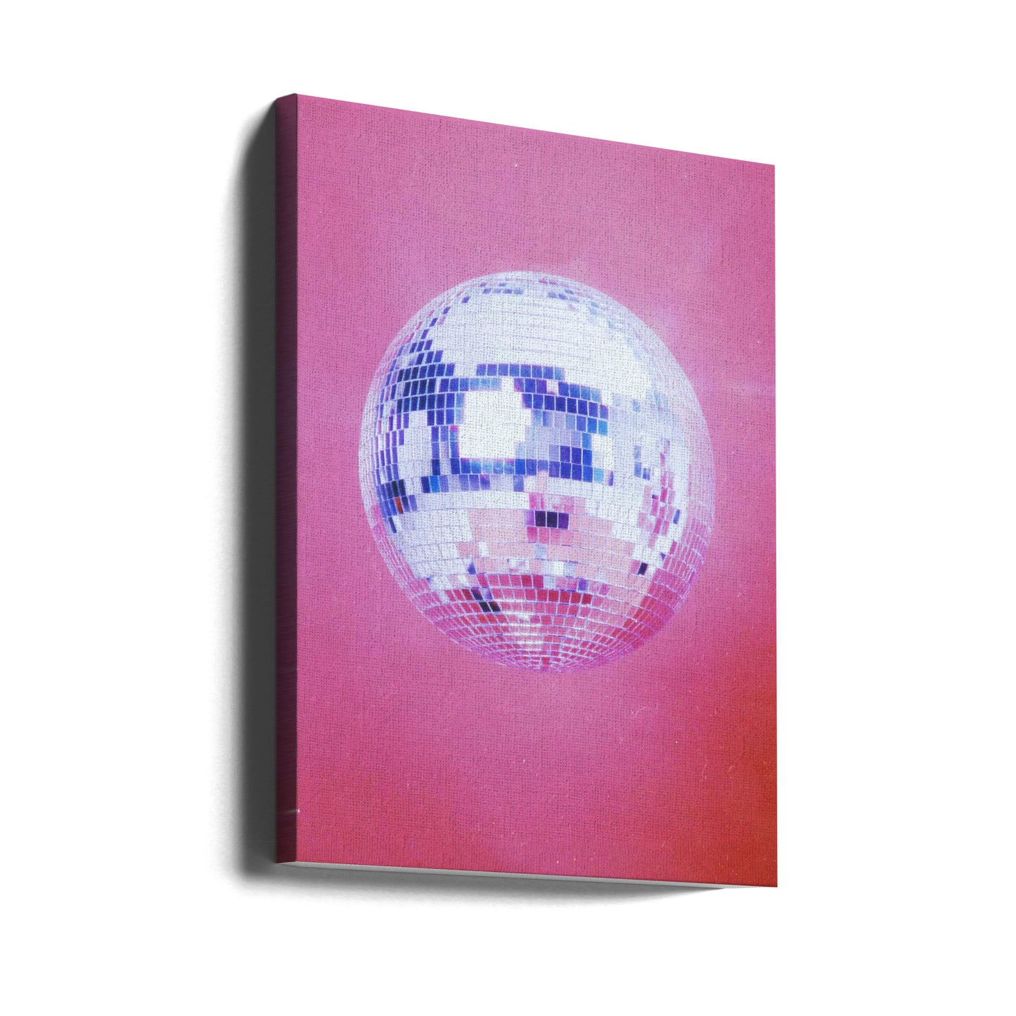 Palla da discoteca rosa | Stampe su Tela