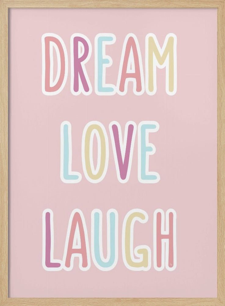Träume, Liebe, Lachen | Poster - Kunstdruck