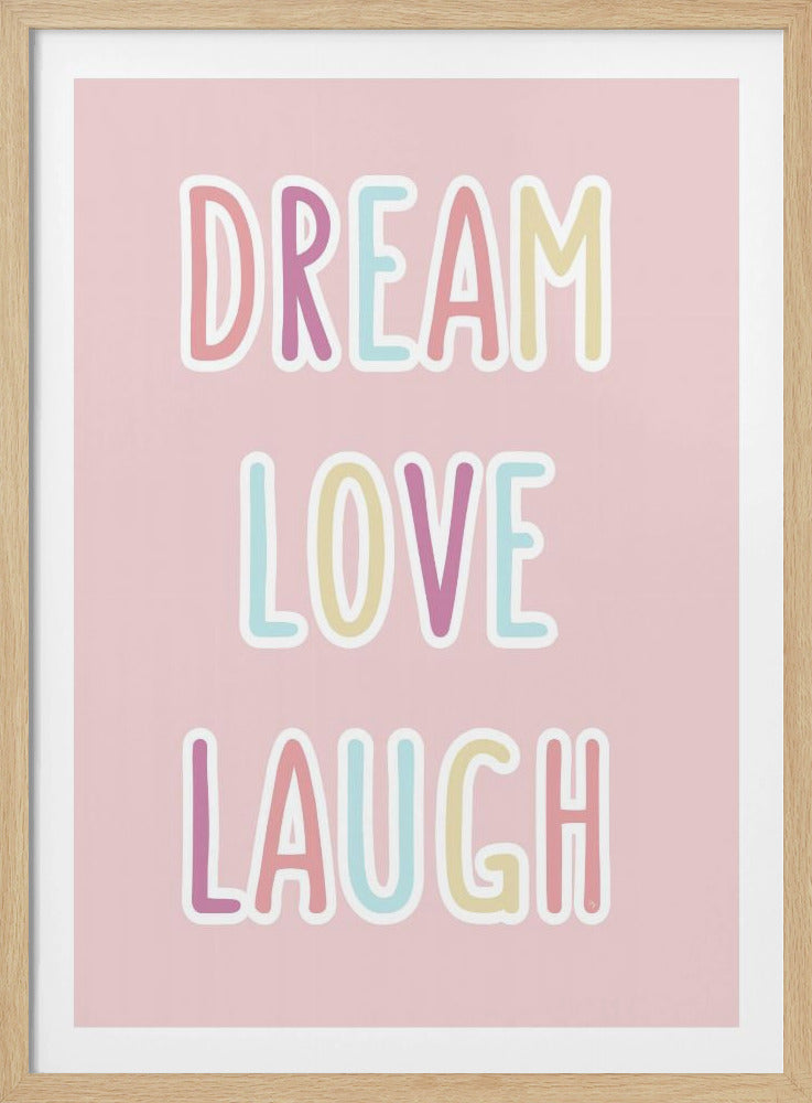 Träume, Liebe, Lachen | Poster - Kunstdruck