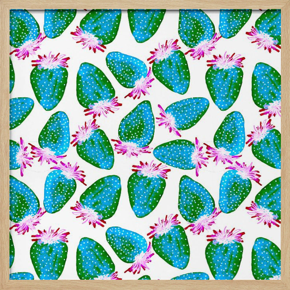 Blågrön jordgubbar frukt | Poster