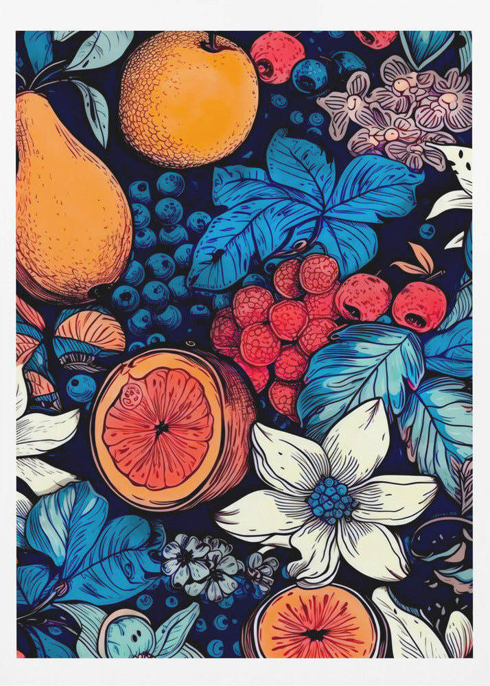 Blommor och frukter 6 | Poster