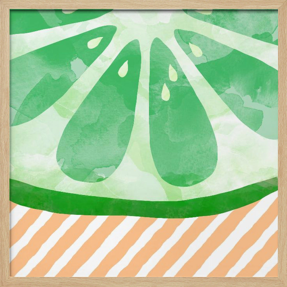 Lime Abstrakt | Poster