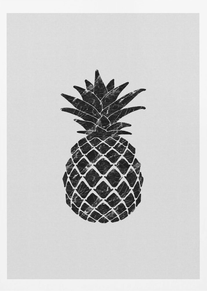 Marmorerad ananas | Poster