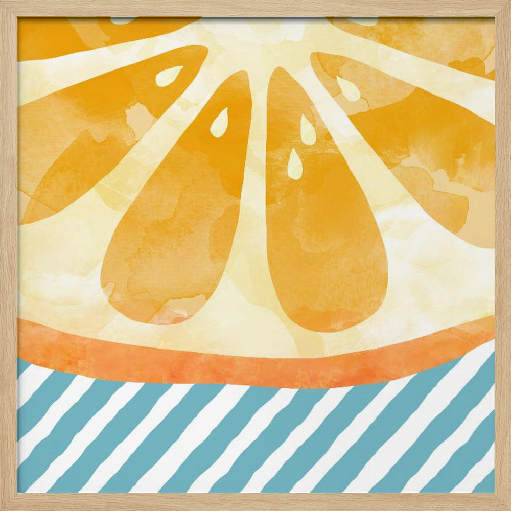 Orange abstrakt | Poster